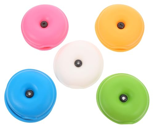SECFOU Set 5 Pezzi Organizzatore di Cavi e Auricolari Avvolgicavo in Plastica, Gestione Compatta per Scrivania, Supporto per Cavi Dati e Caricabatterie, Colore Assortito per Uso