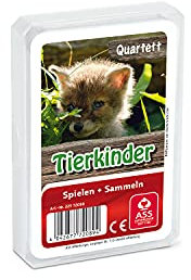 ASS Altenburger 22572089 Quartett Tierkinder, ab 6 Jahren, Weiß