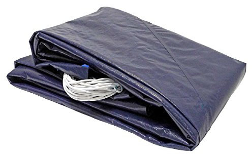 POOL Total Premium Ø 3,60 m Rundbecken Poolabdeckung - 200g/m² - blau/schwarz - Made in Germany by MTH