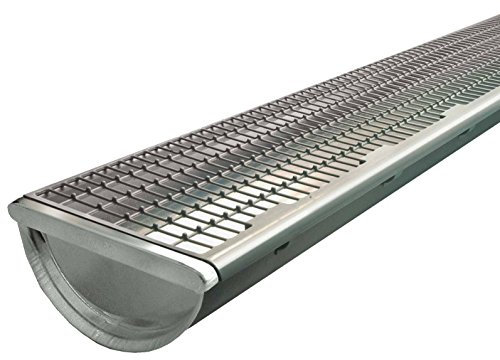 30 meter Dachrinnenschutz Laubstop, Elementlänge 1 meter, Farbe grau für Zinkdachrinnen 514580005