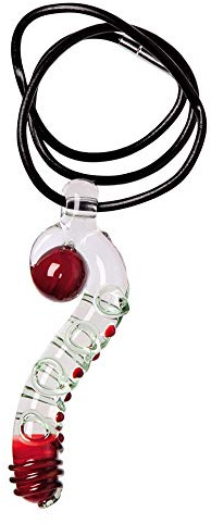 Godemichet en verre Pendentif Rose étage