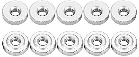 Cadeau de Juillet Wandisy 10pcs Nurled Noix - GB807 M3 M4 M5 M6 M8 M10 Poignée Écrou Écrou Molette(M4 10pcs)