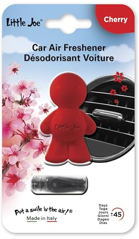 Little Joe Perfumador de Gel Aroma Cereza para Aireador de Coche. Larga duración, hasta 45 días. Aroma Irresistible y Divertido para Todos los Públicos.