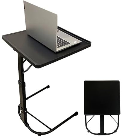Laptoptisch HöHenverstellbar Schreibtisch FüR Bett Sofa, Klappbarer Computertisch Beistelltisch FüR Krankenbett BüRo Schlafzimmer
