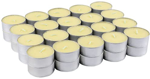 40 Tealight Profumate Candele Crema Profumate Piccole Lumini - Candele Profumate Frutti Vaniglia