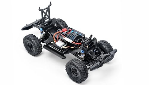 Amewi Dirt Climbing Pickup Brushed 1:10 RC Modellauto Elektro Crawler Allradantrieb (4WD) RTR 2,4GHz, Schwarz