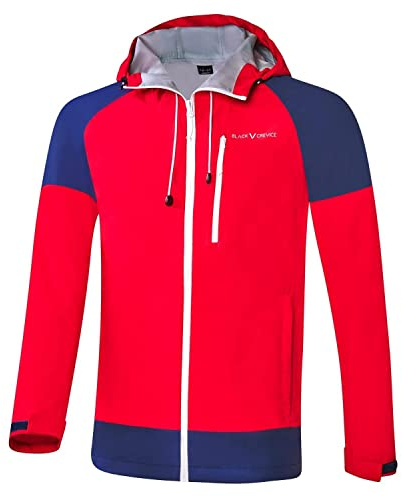 Black Crevice Chaqueta Hardshell de hombre I Parka outdoor I Chaqueta funcional de 100% I Chaqueta transpirable hombres I Chaqueta de lluvia outdoor impermeable y cortavientos hombres