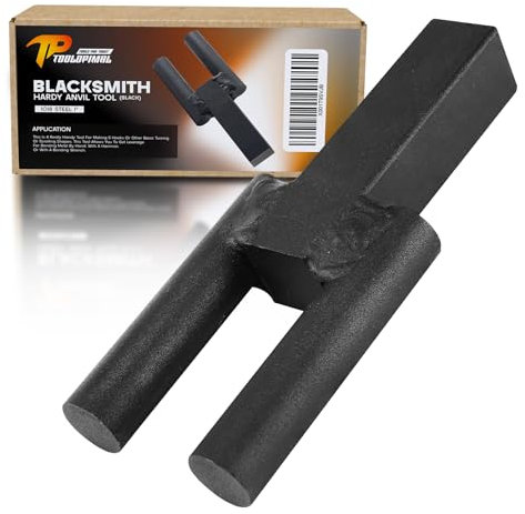 Blacksmith Hardy 1018 - Utensile a incudine in acciaio da 2,5 cm, per tornitura e piegatura, colore: nero