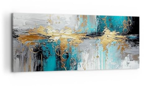 Tableau Décoratif sur Toile 120x50 cm Abstrait Art - 5774 | Déco Salut Impression sur Toile Grand Décoration Murale Art Mural Toile Imprimée Salon Chambre Cuisine ARTTOR
