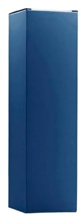 Cajas para 1 Botella de vino de Burdeos en cartón - Portavasos - Caja para regalo, Navidad, ocasiones especiales - Ginkgo Box (Azul, 100)