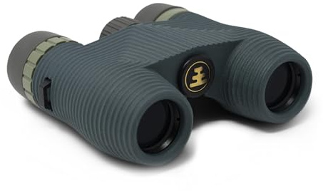 Nocs Provisions Standard Issue 8x25 Waterproof Binoculars, 8X Magnification, Bak4 Prism, Wide View Multi-Coated Lenses for Bird Watching, Hiking & Backpacking - Cypress Green II