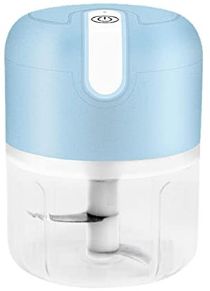 Hachoir électrique à ail, 250 ml avec chargement USB, hachoir électrique à ail, hachoir électrique pour aliments, têtes de coupe renforcées, mélangeur électrique pour noix, fruits