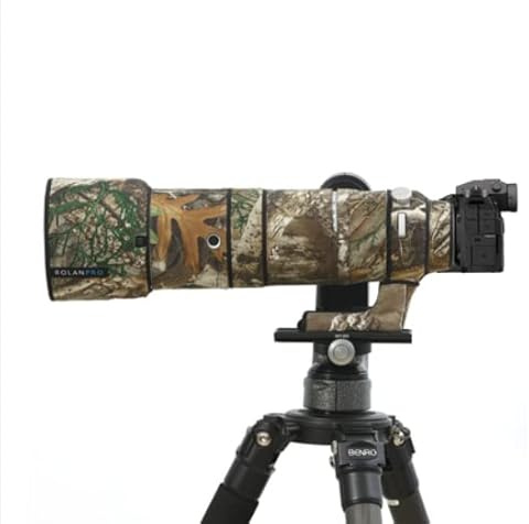 Rolanpro Copriobiettivo mimetico per Fujifilm FUJINON XF 150-600 mm F/5.6-8R LM OIS WR, custodia protettiva per obiettivo, #27, impermeabile