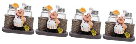 MAGICLULU 4 Pezzi Ampolla Dello Chef Piccoli Barattoli Di Spezie Bottiglie Di Spezie Da Cucina Vasetti Di Condimento Contenitori Di ie Da Cucina Saliera Da Contenitore Per