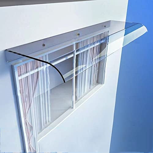 MPFYRCOJ Regenschutz für Tür- und Fenstervordach, Veranda-Markise für den Außenbereich, modernes, geschwungenes Design, UV-Schutz vor Regen und Schnee, für Tür- und Fenster-Terrassenüberdachung, einf
