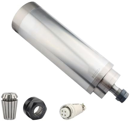 Moteur À Broche Refroidi À L'eau 3,2 KW 380 V 100 Mm, Vitesse 24 000 Tr/min Avec Écrou De Serrage ER20 Et 4 Roulements À Disque, For Fraiseuse CNC, Gravure Sur Bois