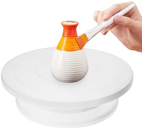 Tortenplatte Drehbar,Kuchen Drehteller,Torten Drehteller Für Kuchen Kuchenplatte Zum Dekorieren,Kuchendrehständer,leichter Kuchenständer-Spinner,für Dekoration Von Kuchen Zum Nivellieren, Partys