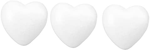 DIYEAH 10 Stücke Solide Pfirsich Herz Schaum Handwerk Valentinstag Liebe Herz Dekorationen Für Hochzeit Party
