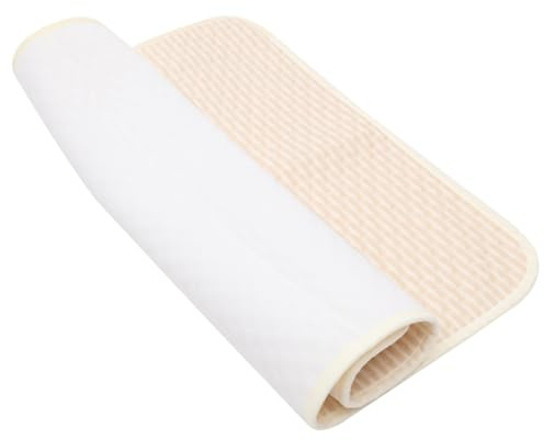 Toyvian Waschbare Doppelseitige Wickelunterlage Baumwolle Bambusfaser 50x70cm Hautfreundlich für Zuhause Unterwegs