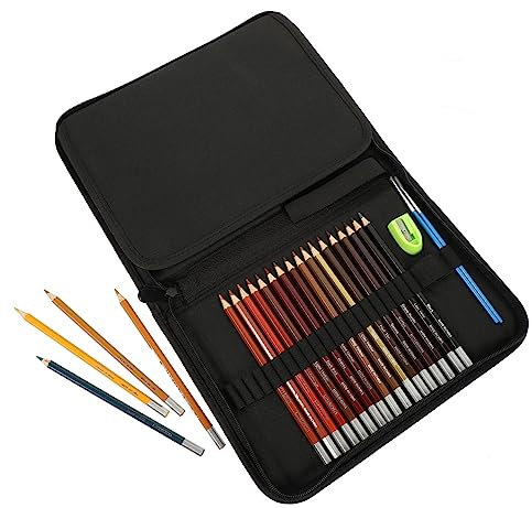 CIMAXIC Künstlerisches Buntstifte-set – 24 Aquarellstifte Für Kinder Und Erwachsene Bruchfeste Spitzen Geringes Gewicht Ergonomischer Griff Für Schule Und Kreative Projekte