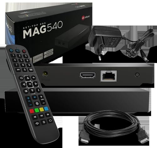 MAG 540 IPTV Set Top Box 1GB RAM 4K HEVC H 265 Unterstützung Linux