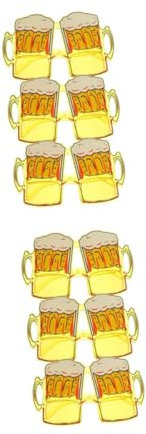 FOMIYES 2 Ensembles Chopes À Bière Fantaisie Pour Femme Verres À Bière Amusants Pour Adultes Accessoires De Déguisement Verres Pour Homme Chopes À Bière En Plastique 3 pièces * 2
