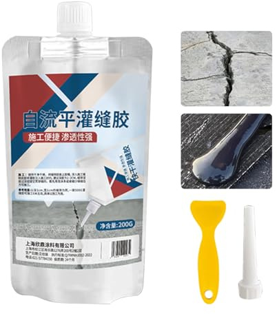 Relleno De Grietas De Cemento - Sellado De Reparación De Cemento De 200 G | Relleno De Grietas De Concreto | Adhesivo De Reparación Impermeable | Adhesivo De Lechada De Secado Rápido