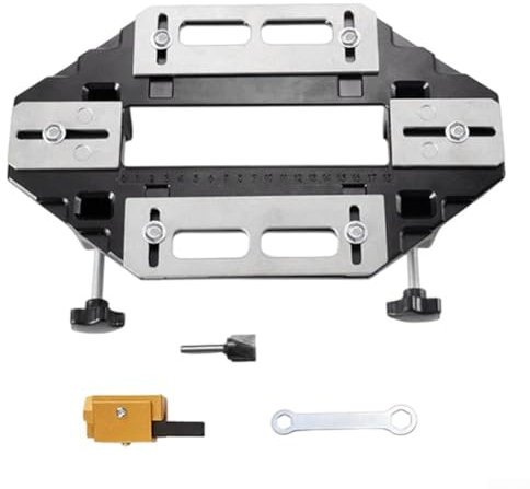 Besttoolifes Guide de charnière de porte en alliage d'aluminium pour le travail du bois, outil de gabarit pour installation de menuiserie, résistance et durabilité exceptionnelles