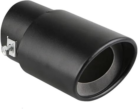 Centre Console Box Universal Car Exhaust Tip Round Muffler Tail Trim Rear Exhaust Pipe Nozzle Silencer Pipe Tail Throat Inlet 63mm(Straight)
