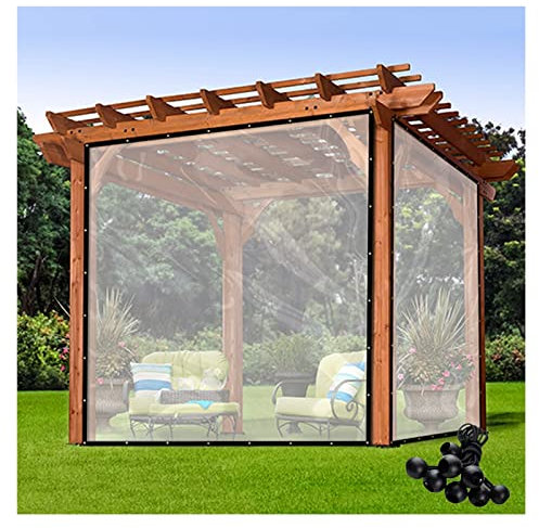 Bâche de protection en polyéthylène transparent durable pour utilisation en extérieur Housses polyvalentes pour meubles de jardin, piscine, agriculture et serres (3 x 6 m)