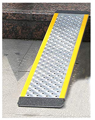 YCNLYSSR Tragbare Rollstuhlrampe aus Aluminium für Treppen und Lieferwagen, rutschfeste Schwellenrampe, hält bis zu 300 kg, 1 Stück