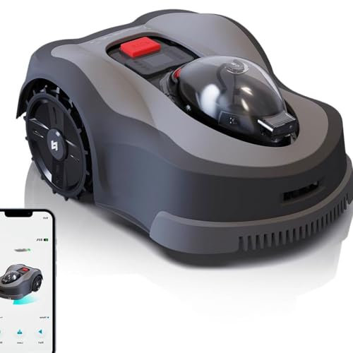 Fully Automatic Robotic Lawn Mower with Auto Charging Dock, Wire-Free for Large Lawns up to 6000m²