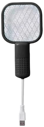 Raquette Électrique Anti-Mouches - Zappeur d'Insectes Électrique | Lampe Luminetuse avec Grille de Sécurité pour Maison Cuisine Intérieur Extérieur