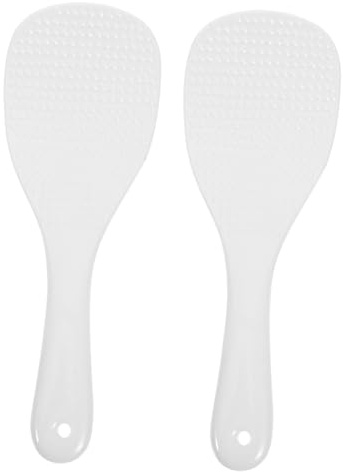 Cabilock 2 pièces Cuillère à Riz Céramique Lot de Cuillère Antiadhésive pour Sushi et Porridge Ustensile de Cuisine Portable pour Maison