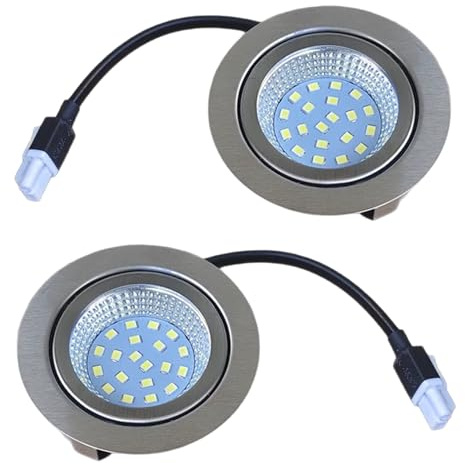 Csafyrt 2 bombillas de campana extractora de 3 W 220 V luces LED empotrables de color blanco cálido para campana extractora de 60 m