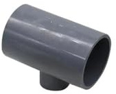 Raccordo a T di riduzione in PVC da 25-20/32-20/32-25/40-20/40-25/40-32 mm, adattatore for tubo, raccordo for tubo idraulico, connettore for irrigazione(Grey,25mm-20mm)