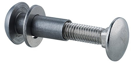GAH-Alberts 338749 Flachrundschraube, Multi-Fix, mit Hülsenmutter, Edelstahl, M8 x 45 mm / 2 Stück