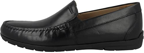 Geox U Siron W C, Mocassini Uomo, Nero, 45 EU