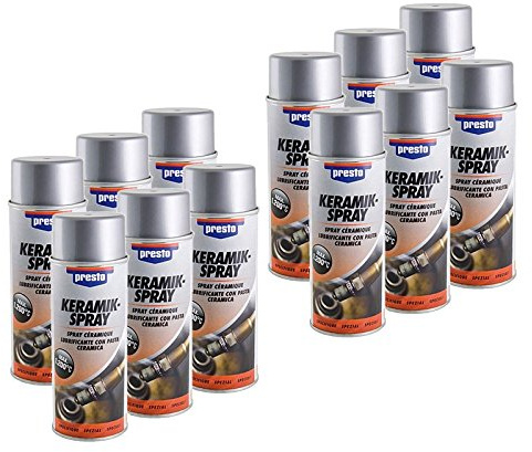 12x 400ml Presto Keramik-Spray Keramikspray Keramikpaste Bremsenspray Kupferpaste Spraydose Spray Dose
