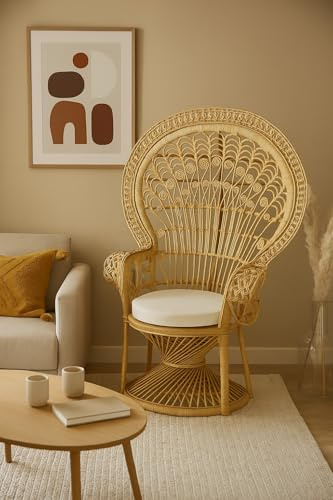moebel direkt online Rattansessel Pfauentrohn beige