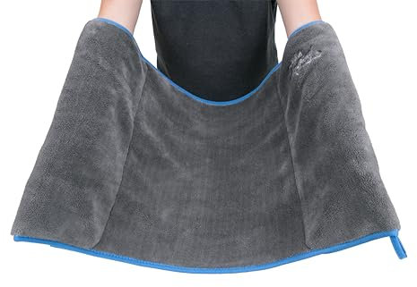 TrendPet Dryko Hundehandtuch Badetuch mit Armeinschüben super saugfähig 90x50cm