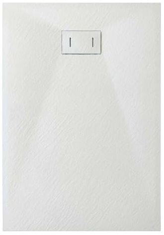 Grg Plato de Ducha 80x120x2,6 CM Rectangular Blanco Efecto Piedra Mod. Strong