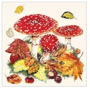 Ambiente 3-Lagig Papier Bedruckt, Servietten, 33 x 33 cm, 20 Stück, Fly -