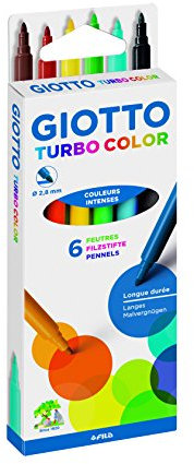 Giotto 4156 00 Turbo Color Fasermaler, Mehrfarbig