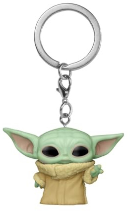 Funko POP! Keychain: Star Wars: The Mandalorian - Strawberry - Grogu (The Child, Baby Yoda) - Collectable Vinilo Mini Figure Llavero Novedoso - Relleno De Calcetín - Idea De Regalo - Mercancía Oficial