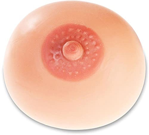 CBK-MS Busen Knetball Boob die zarte Brust zum Drücken 7cm Durchmesser Silikon Anti Stressball in Busenform mit Nippel sexy Party Geschenk