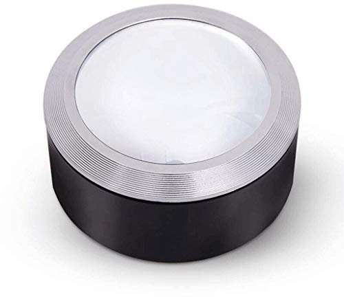 ILmira 75 mm Acryl-Briefbeschwerer zum Lesen, Kuppellupe, Briefbeschwerer, optische Halbkugellinse, 10-Fach Auspicious Clouds