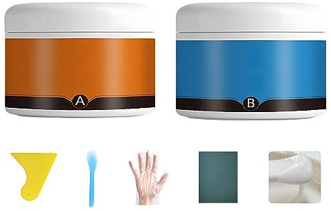 Set di riparazione per vasche da bagno, bianco, kit di riparazione per piastrelle, impermeabile, a prova di perdite, in ceramica, per riparare graffi, fori, crepe (porcellana bianco)