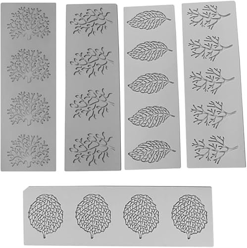 5 moldes de encaje de silicona para tartas con estampado de flores y moldes de encaje de fondant, molde de encaje, silicona, molde de sugarcraft para bodas