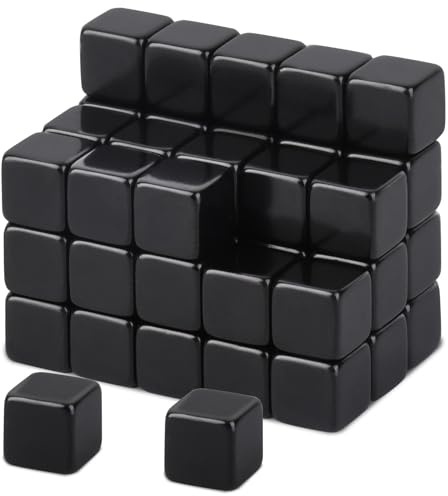 MIN CI 50 Stück Magnete für Magnettafel, 8x8x8mm Mini Magnete Stark Magnet Kleine, Schwarz Neodym Magneten Starke Magnet Tafelmagnete Kühlschrank Magnets
